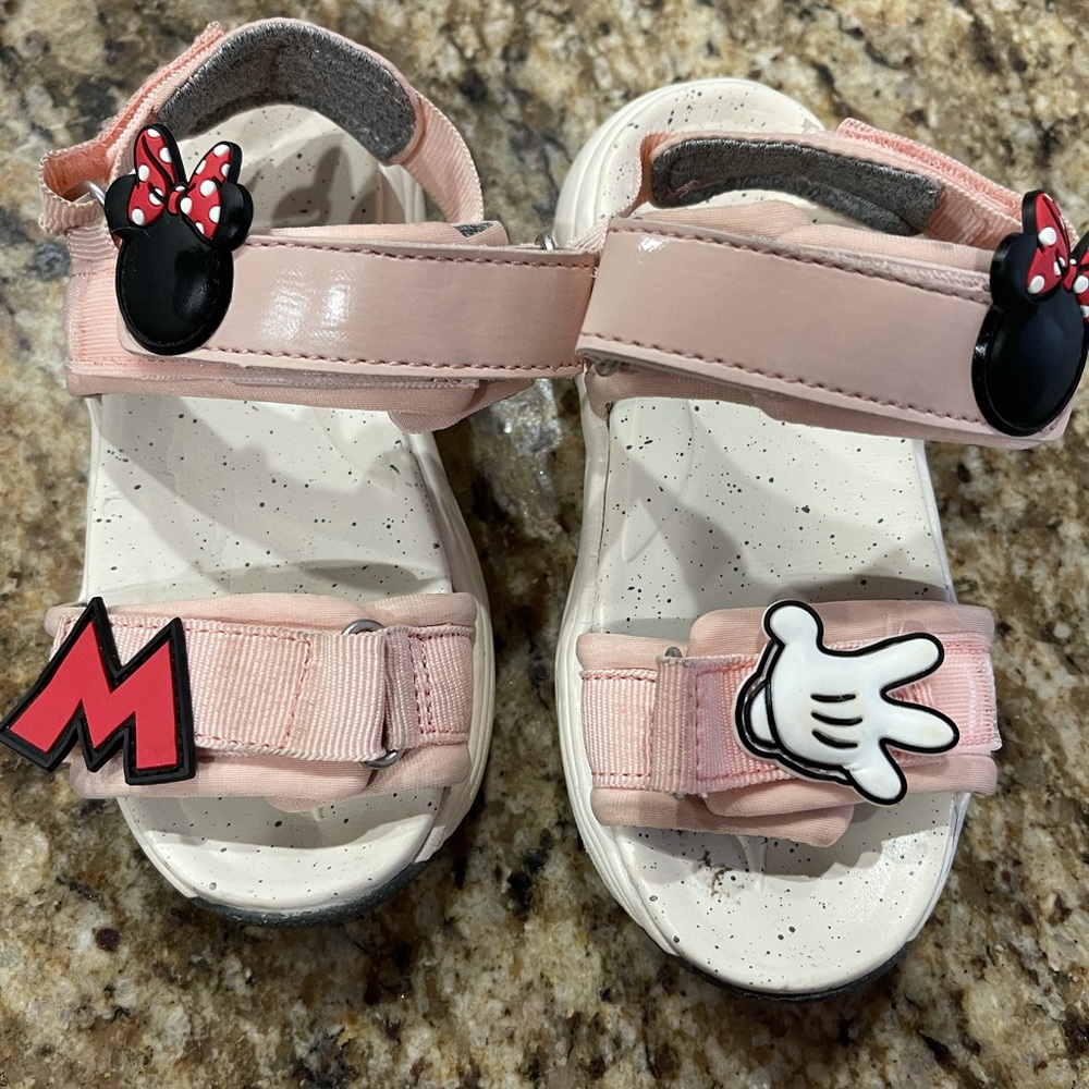 Girls Zara Minnie/Mickey sandals